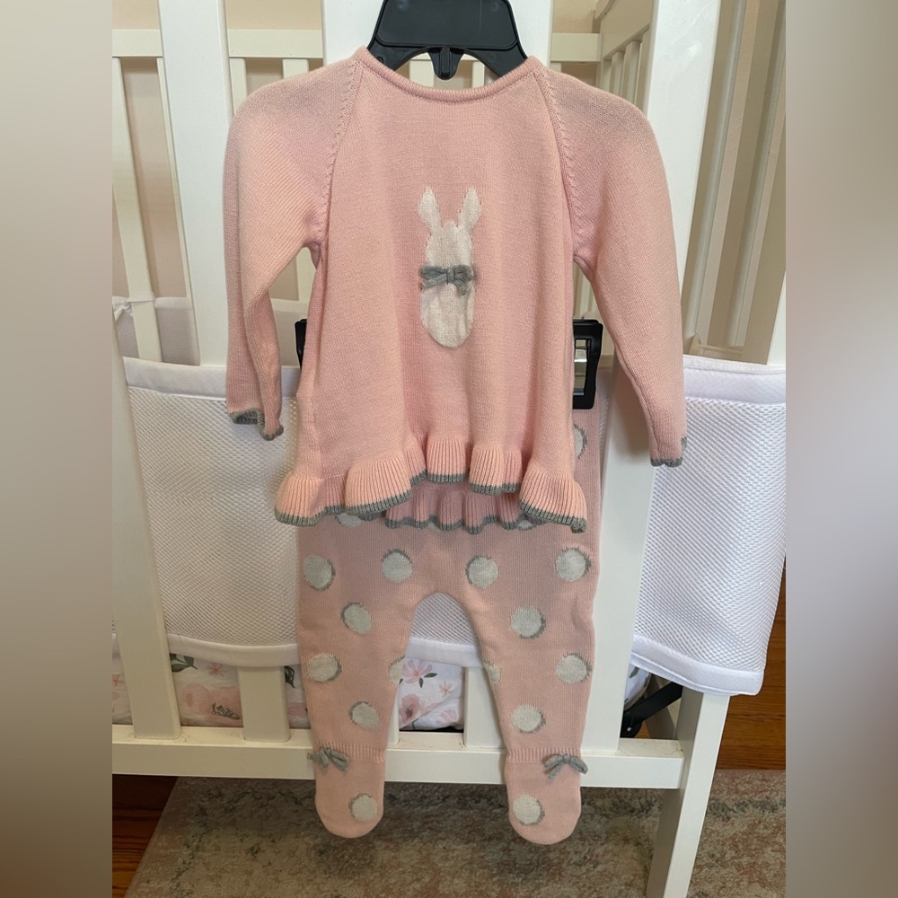 Mayoral 4-6 month bunny Newborn Outfit with hat. New with tags.